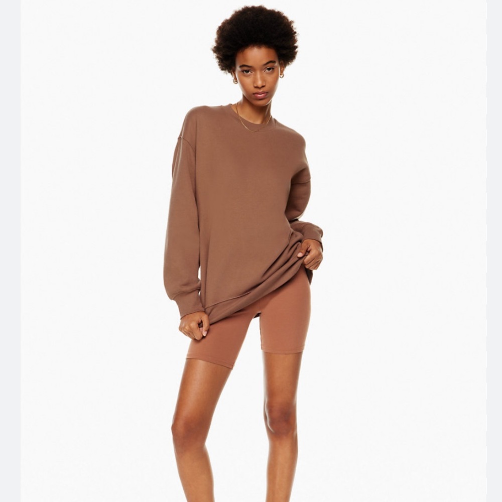 Aritzia Brown Crewneck Sweater